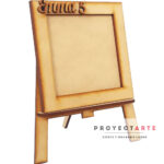 Atril con marco, nombre y número