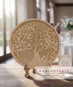 Cuadro de firmas Árbol de la vida redondo