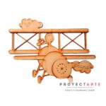Avioneta 3D con nombre Modelo N°1 Niño