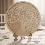 Cuadro de firmas Árbol de la vida redondo