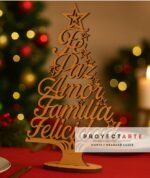 Arbol con palabras y estrellas