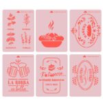 Pack Stencils Decorativos Alimentos