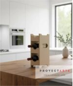 Botellero Madera Proyectarte, Bodega Soporte 3 Botellas Vino