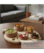 Hoja salsera 5 cuencos