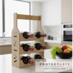Bodega Proyectarte, Vinera Madera, Soporte 6 Botellas Vino