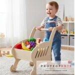 Carrito De Supermercado Infantil C/ruedas, Mdf, Proyectarte