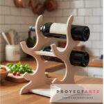 Porta Velas Madera Natural Proyectarte