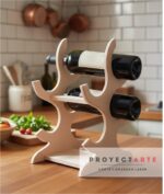 Porta Velas Madera Natural Proyectarte