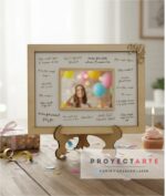 Cuadro para firmas con portarretrato grande en fibra de madera - Image 2