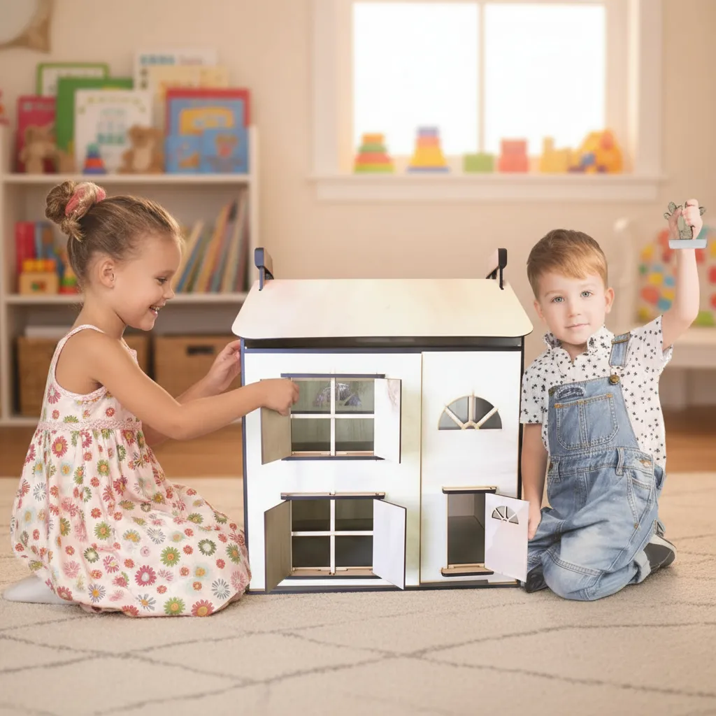 cd7652 Casita con apertura frontal 2 pisos - Image 1