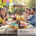 Torre Eiffel Base Cup Cakes 3 pisos - 50cm