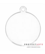 Pack 30 círculos con perforación en acrilico de 1.5mm