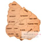 Mapa con departamentos