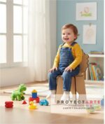 Silla Infantil Proyectarte, Banquito Madera Animales, Niños - Image 3