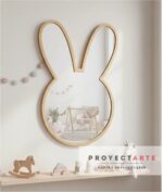 Espejo Infantil Niños Proyectarte, De Pared, Madera, Diseños