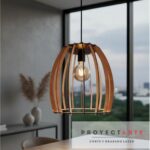 Pack Set 2 Lámparas Lumina Techo Colgante Proyectarte Madera