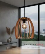 Pack Set 2 Lámparas Lumina Techo Colgante Proyectarte Madera