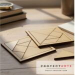 Set 2 Puzzles Proyectarte, Tangram Sin Pintar Madera 15x15cm
