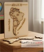 Puzle mapa de América del Sur