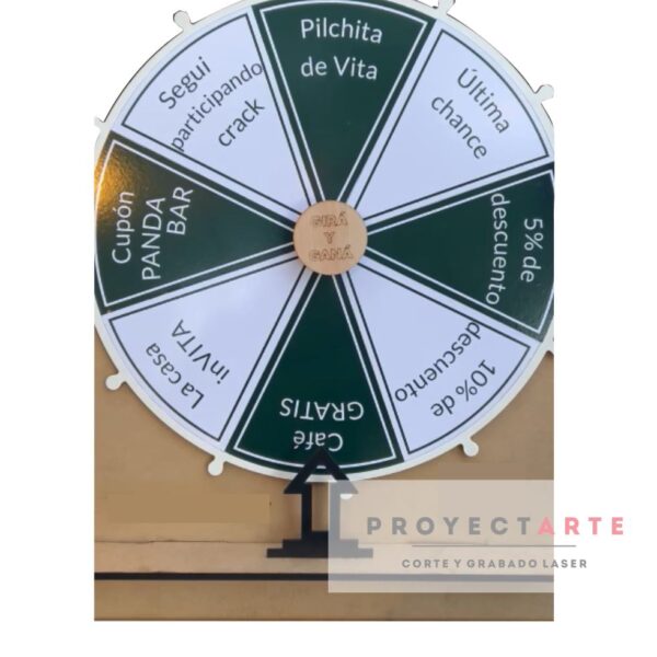 Rueda para premios mediana (40cm) Personalizable