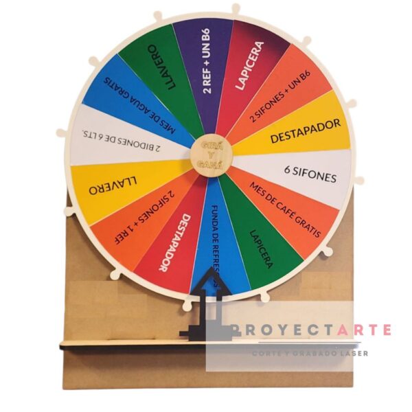 Rueda de premios grande (60cm) Personalizable