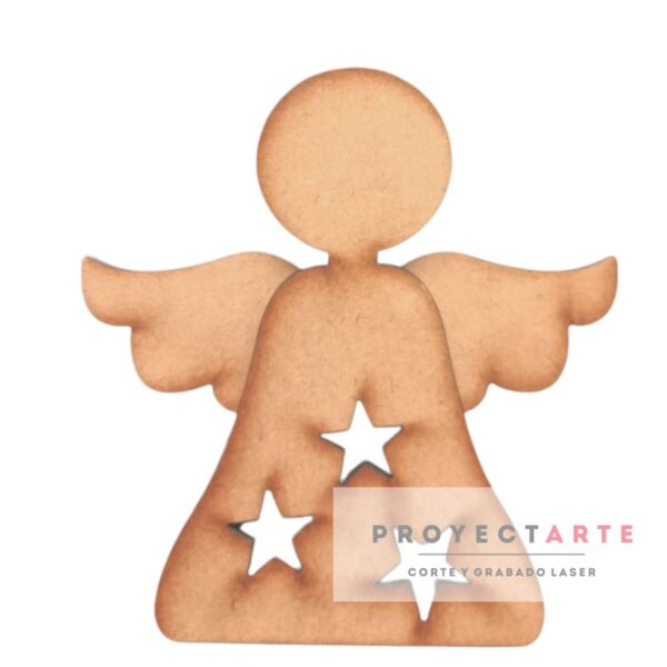 Angelito con estrellas caladas