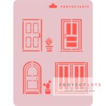Stencil Puertas Varias