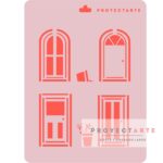 Stencil Puertas Rectas y Curvas