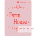 Stencil Farm House