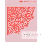 Stencil cuarto mandala escamas