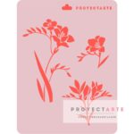 Stencil flor fresia