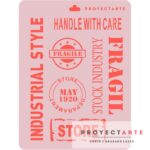 Stencil industrial fragil