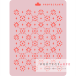 Stencil diagonal floreada