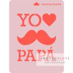 Stencil Yo Amo a Papá