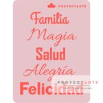 Stencil Familia Felicidad