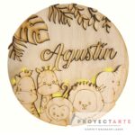 Cartel con nombre y luces complejo