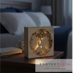 Lámpara led La Bella y la Bestia 3D