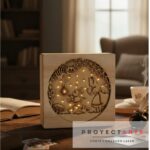 Lámpara led Alicia y el conejo 3D