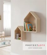 Set de dos repisas casita