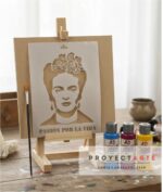 Kit Arte Proyectarte, Mini Atril, Pinturas, Pincel Y Stencil - Image 4