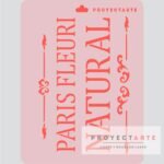 Stencil París Fleurs