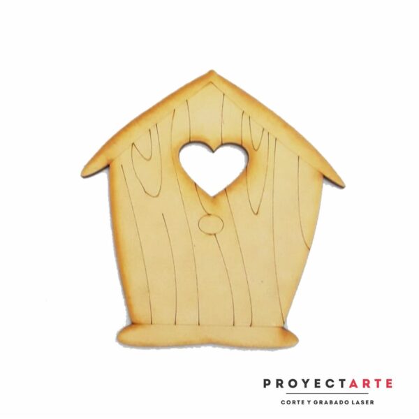 Casa para pájaro corazón