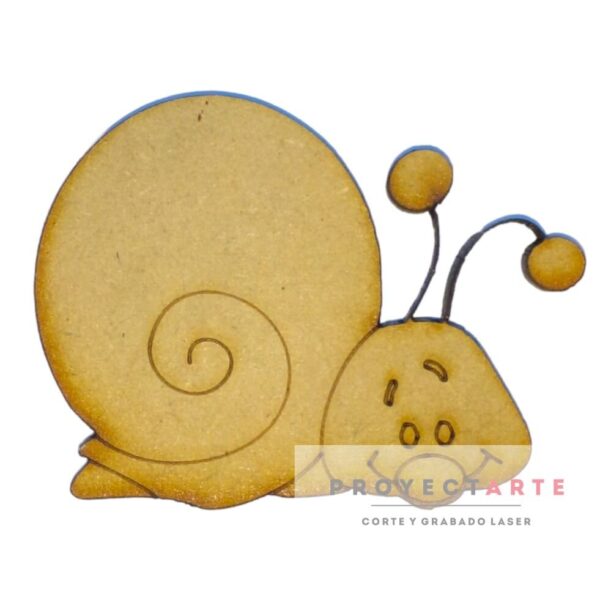 caracol con antenas