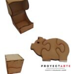 Colección cajitas enojadas -puzle chanchito