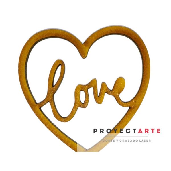 Corazon love calado