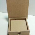 Posavasos con caja
