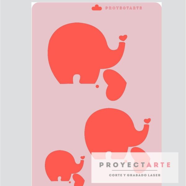 Stencil Elefante