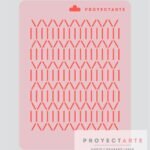 Stencil patrón zigzag