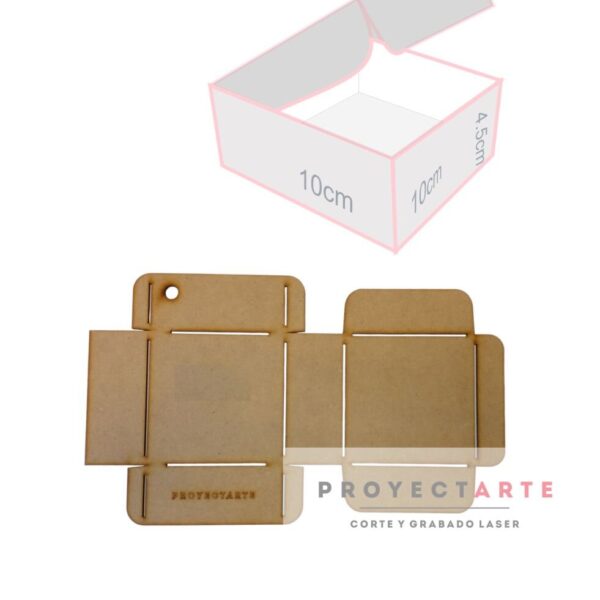 Molde para caja cuadrada P