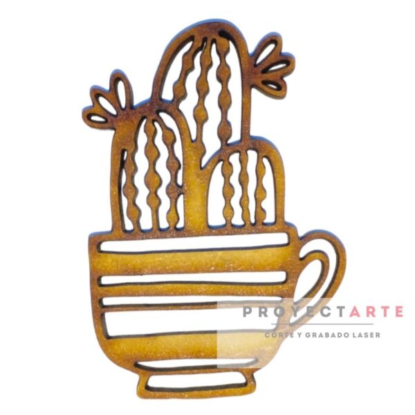 Taza con cactus